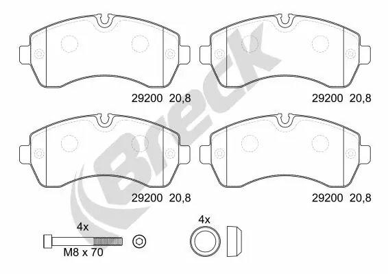 Brake Pad Set, disc brake 29200 00 703 00