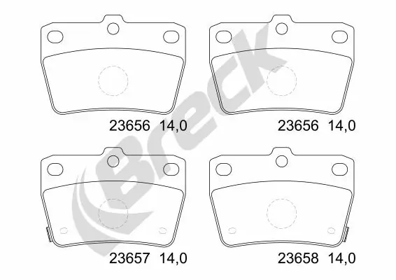 Brake Pad Set, disc brake 23656 00 702 10