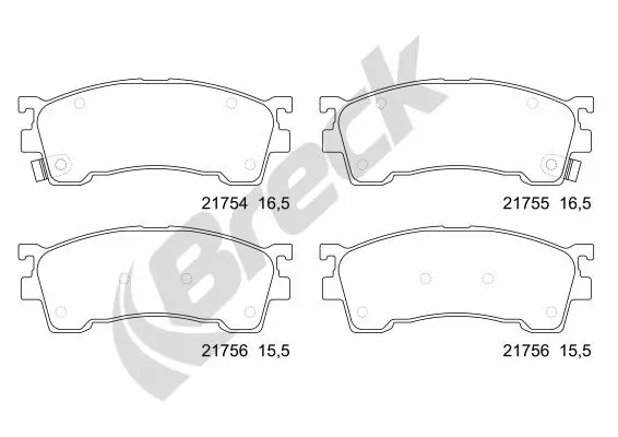 Brake Pad Set, disc brake 21755 00 701 10