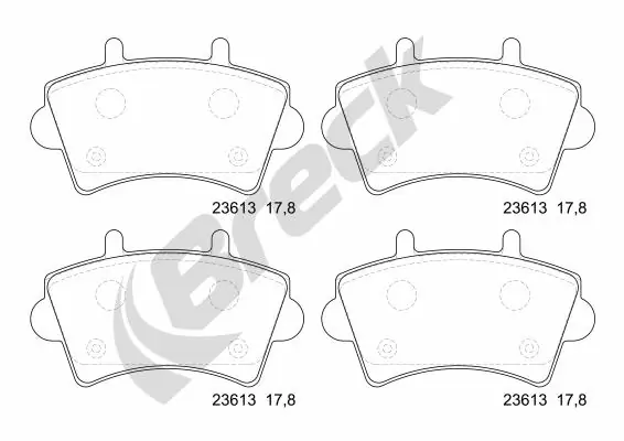 Brake Pad Set, disc brake 23613 00 703 00