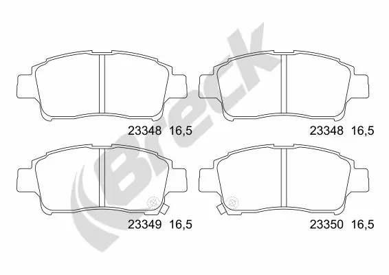 Brake Pad Set, disc brake 23348 00 701 10