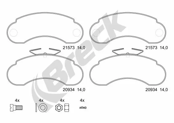 Brake Pad Set, disc brake 21573 00 706 00