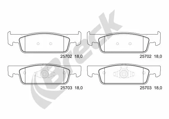 Brake Pad Set, disc brake 25702 00 702 00