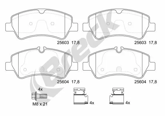 Brake Pad Set, disc brake 25603 00 653 00