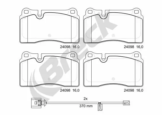 Brake Pad Set, disc brake 24098 00 551 10