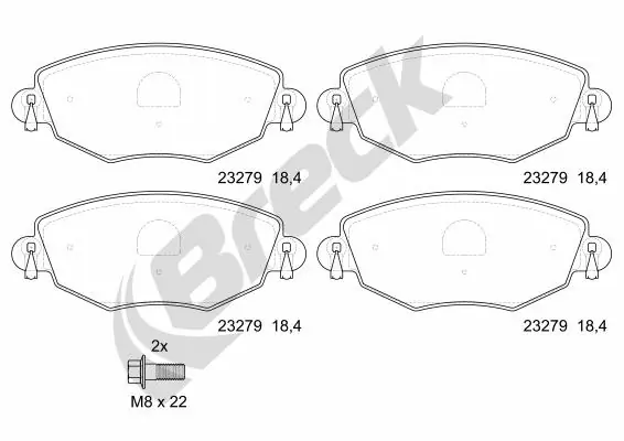 Brake Pad Set, disc brake 23279 00 701 10