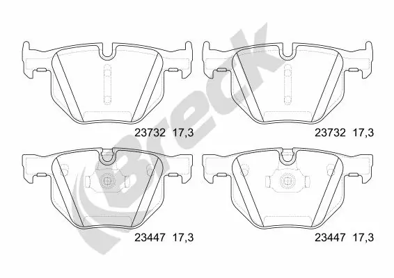 Brake Pad Set, disc brake 23447 00 554 10