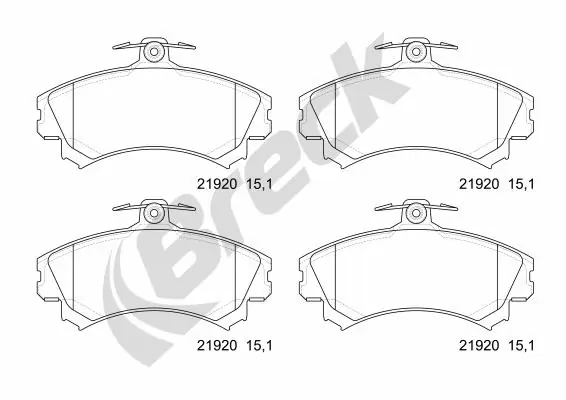 Brake Pad Set, disc brake 21920 00 701 10