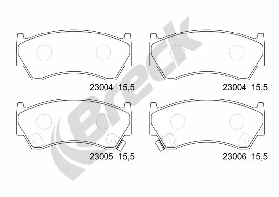 Brake Pad Set, disc brake 23004 00 701 10