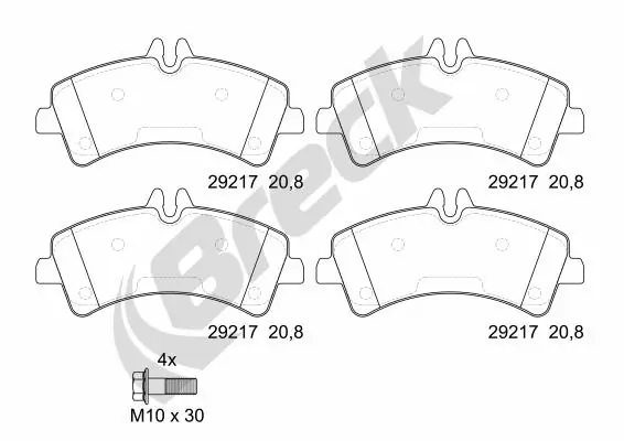 Brake Pad Set, disc brake 29217 00 703 00