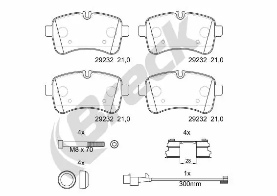 Brake Pad Set, disc brake 29232 00 703 00