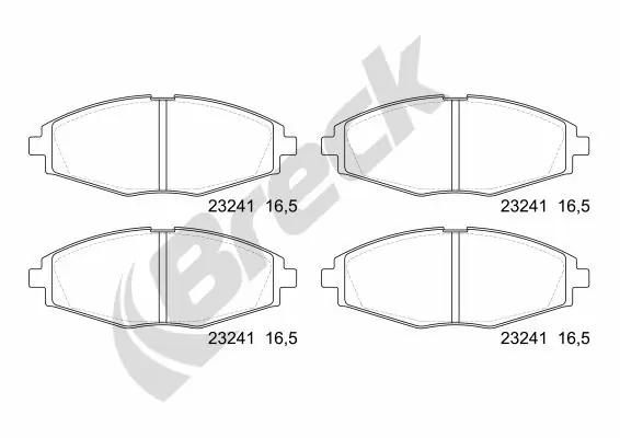 Brake Pad Set, disc brake 23241 00 702 00