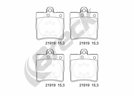 Brake Pad Set, disc brake 21919 00 702 00
