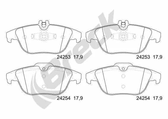 Brake Pad Set, disc brake 24253 00 702 00