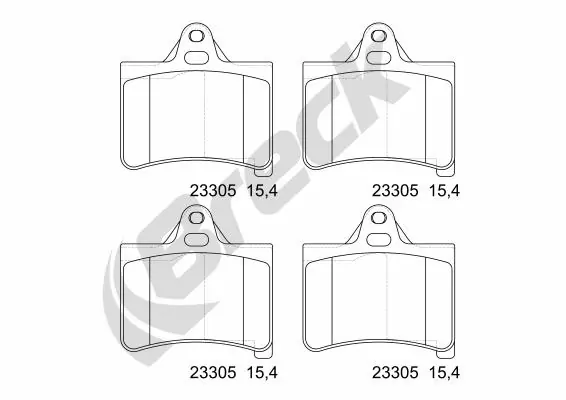 Brake Pad Set, disc brake 23305 00 702 00
