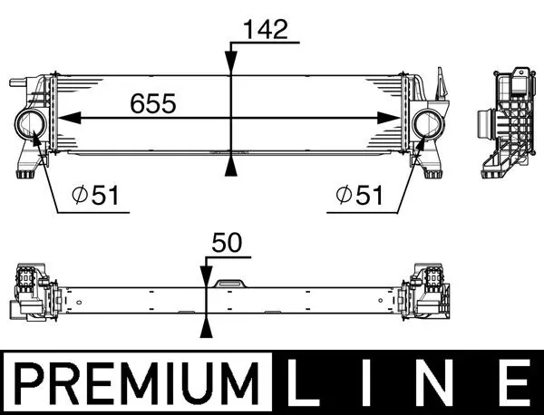 Charge Air Cooler BEHR *** PREMIUM LINE *** CI 153 000P