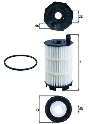 Oil Filter OX 350/4D