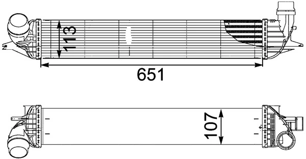 Charge Air Cooler BEHR *** PREMIUM LINE *** CI 151 000P
