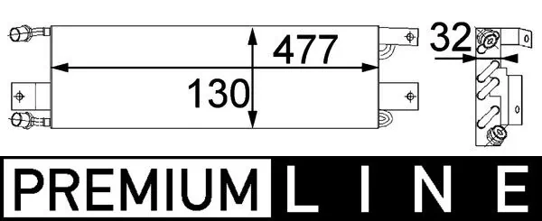 Condenser, air conditioning BEHR *** PREMIUM LINE *** AC 356 000P