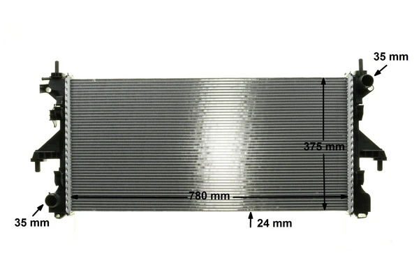 Radiator, engine cooling BEHR *** PREMIUM LINE *** CR 1068 000P