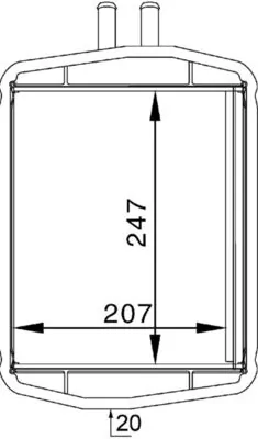 Heat Exchanger, interior heating BEHR AH 152 000S