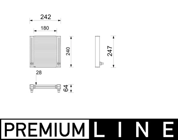 Radiator, engine cooling BEHR *** PREMIUM LINE *** CR 2799 000P