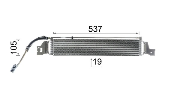 Oil Cooler, automatic transmission BEHR *** PREMIUM LINE *** CLC 288 000P