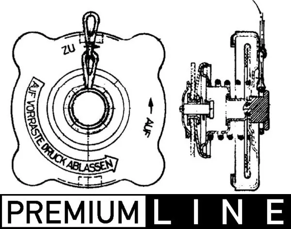 Cap, radiator BEHR *** PREMIUM LINE *** CRB 18 000P