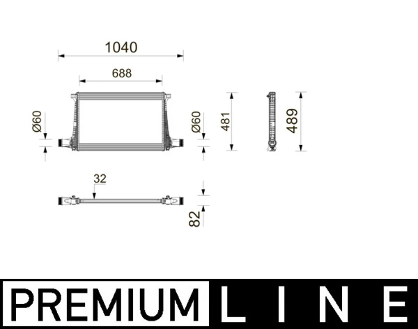 Charge Air Cooler BEHR *** PREMIUM LINE *** CI 743 000P