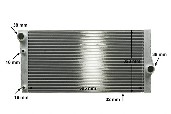 Radiator, engine cooling BEHR *** PREMIUM LINE *** CR 1147 000P