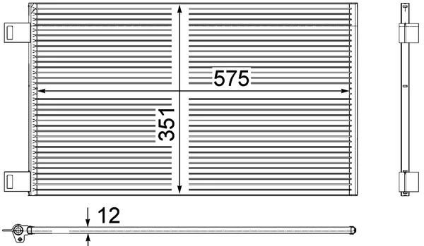 MAHLE AC 569 000P Condenser, air conditioning
