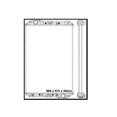 Radiator, engine cooling BEHR *** PREMIUM LINE *** CR 713 000P