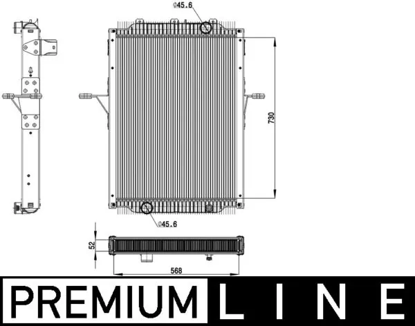 Radiator, engine cooling BEHR *** PREMIUM LINE *** CR 2098 000P