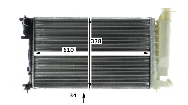 MAHLE CR 481 000S Radiator, engine cooling