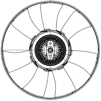 Fan, engine cooling BEHR *** PREMIUM LINE *** CFF 501 000P