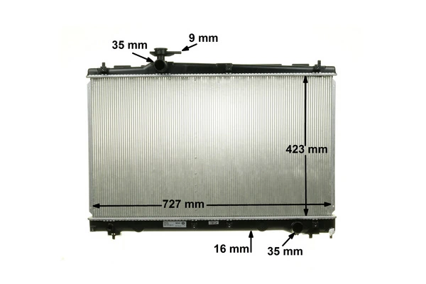 Radiator, engine cooling BEHR CR 1866 000S