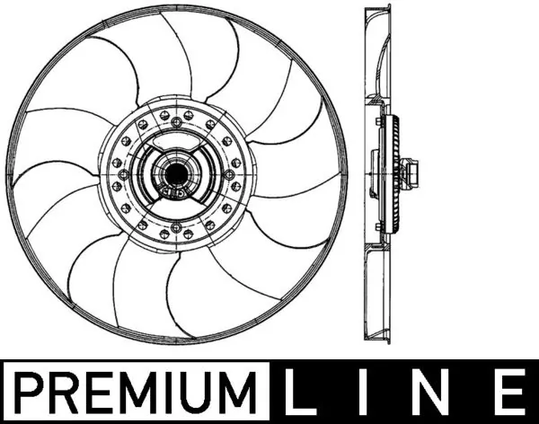 Fan, engine cooling BEHR *** PREMIUM LINE *** CFF 489 000P