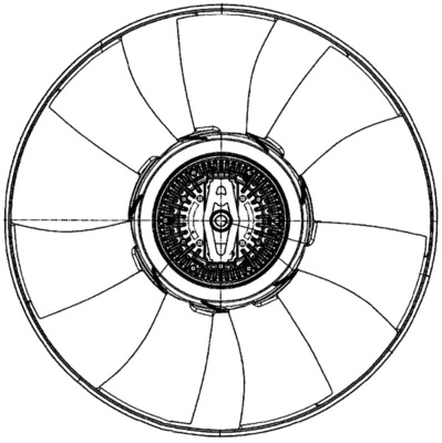 Fan, engine cooling BEHR *** PREMIUM LINE *** CFF 500 000P