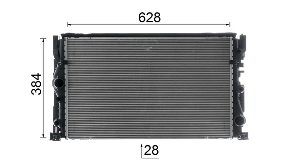 MAHLE CR 2635 000P Radiator, engine cooling
