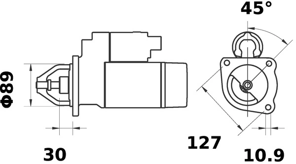 MAHLE MS 168 Starter
