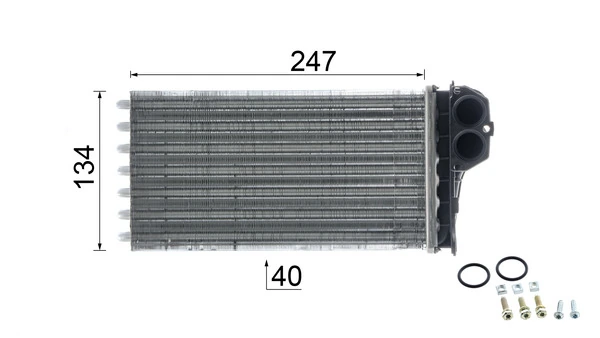 Heat Exchanger, interior heating BEHR *** PREMIUM LINE *** AH 88 000P