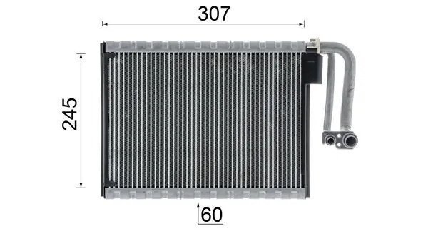 MAHLE AE 104 000P Evaporator, air conditioning