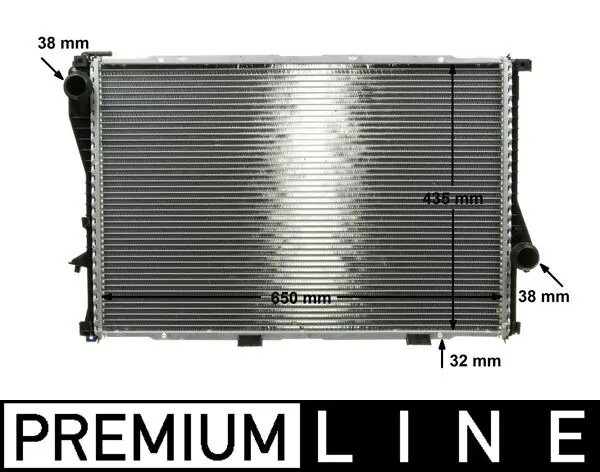 Radiator, engine cooling BEHR *** PREMIUM LINE *** CR 295 000P