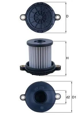 Hydraulic Filter, automatic transmission HX 229