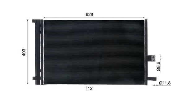 MAHLE AC 1065 000S Condenser, air conditioning