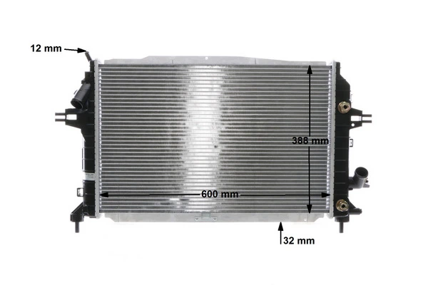 Radiator, engine cooling BEHR CR 1857 000S