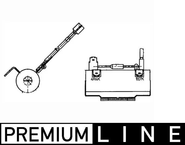 MAHLE ABR 84 000P Resistor, interior blower