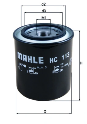 Hydraulic Filter, automatic transmission HC 113