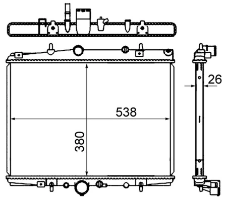 MAHLE CR 1433 000S Radiator, engine cooling