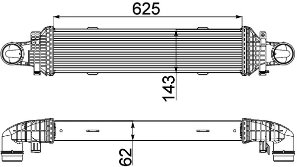 Charge Air Cooler BEHR *** PREMIUM LINE *** CI 357 000P